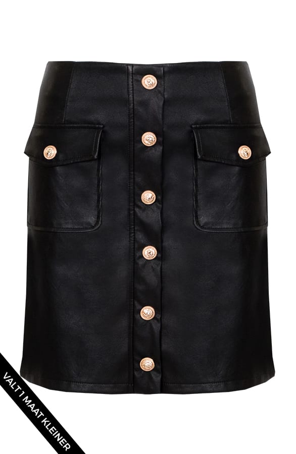 Ariel Leren Rok Zwart – shoparchief