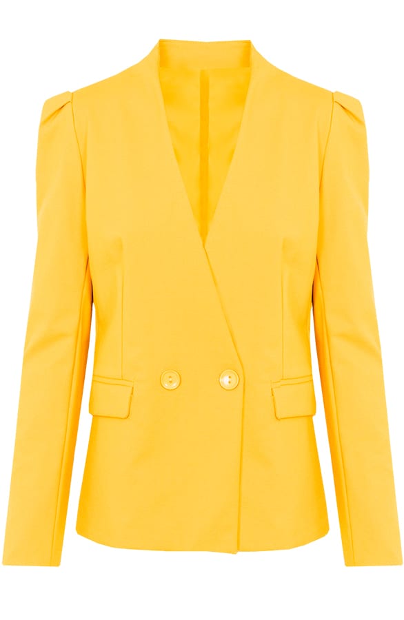 Blazer Pofmouwen Kyra Geel – shoparchief