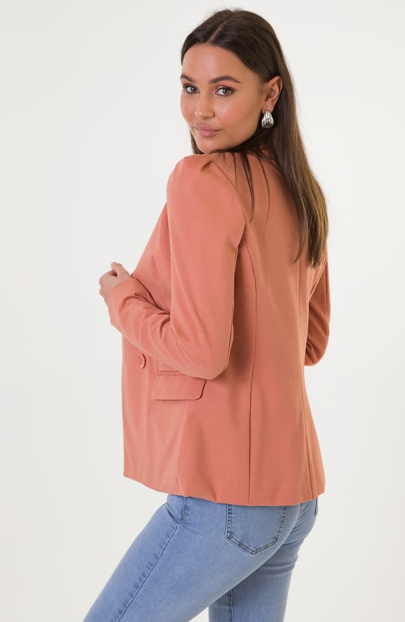 Blazer Pofmouwen Kyra Koraal – shoparchief — foto 3