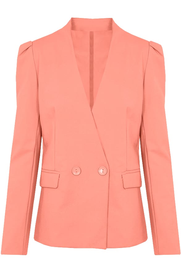 Blazer Pofmouwen Kyra Koraal – shoparchief
