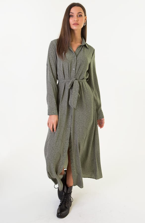Cheetah Maxi Jurk Tara Legergroen – shoparchief