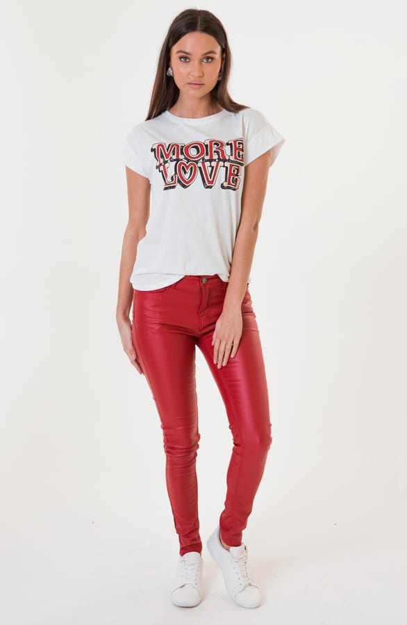 Elle Coating Jeans Rood – shoparchief — foto 2