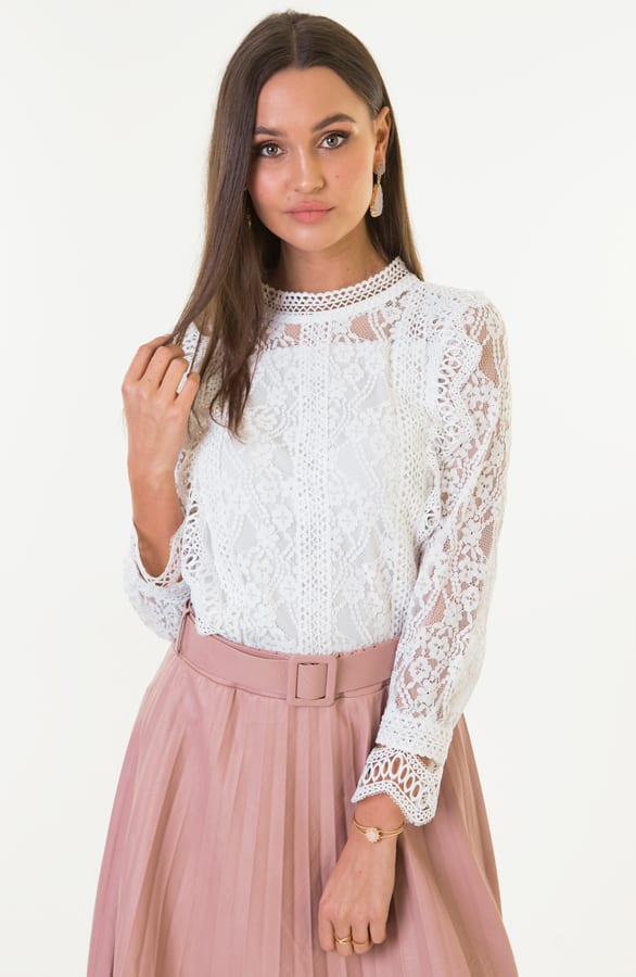 Kanten Blouse Eloise Wit – shoparchief