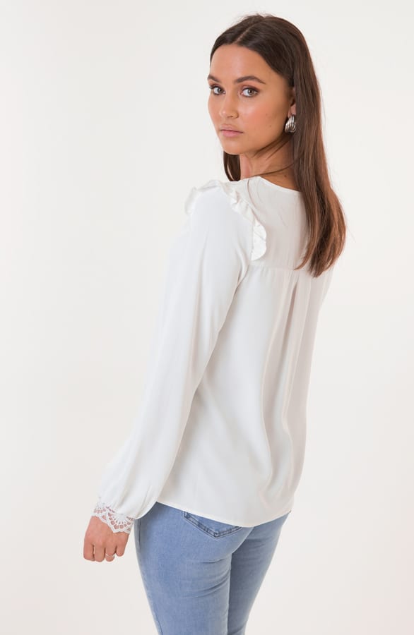 Kanten Blouse Maeve Wit – shoparchief — foto 3