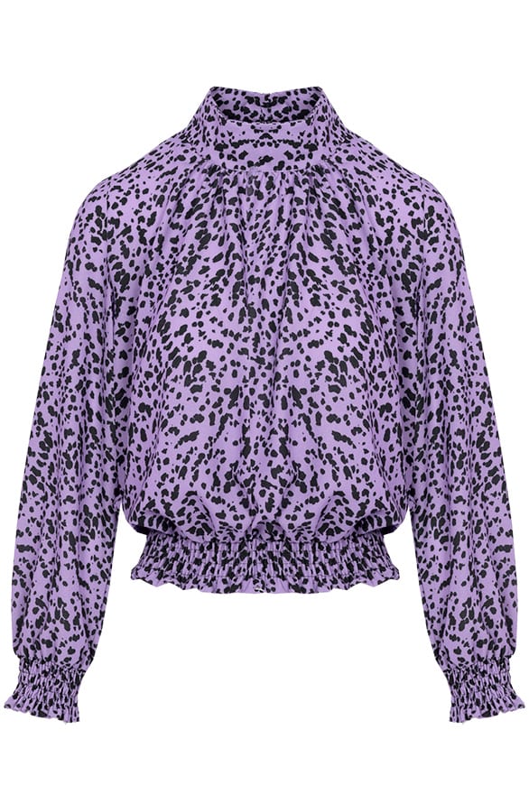 Leopard Blouse Caitlyn Lila – shoparchief