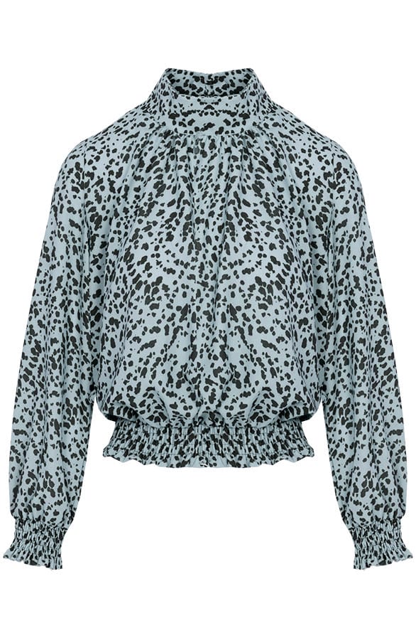 Leopard Blouse Caitlyn Mint – shoparchief