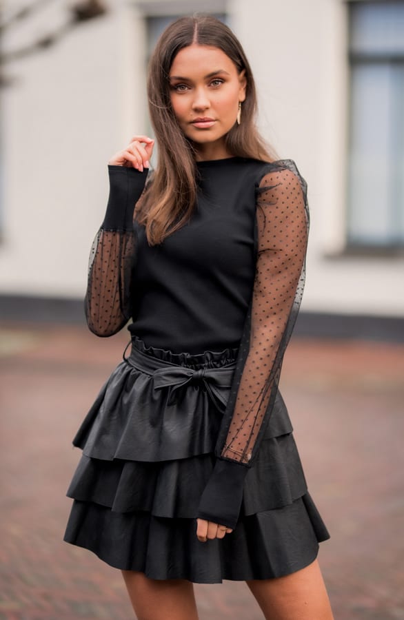 Liz Polkadot Trui Zwart – shoparchief — foto 2