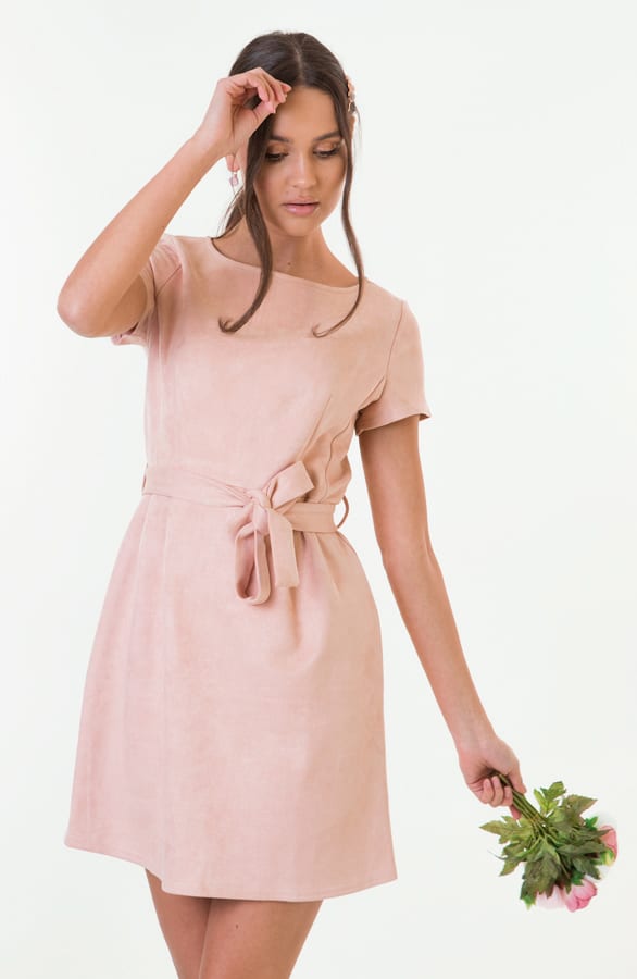 Margot Suede Jurk Roze – shoparchief — foto 3