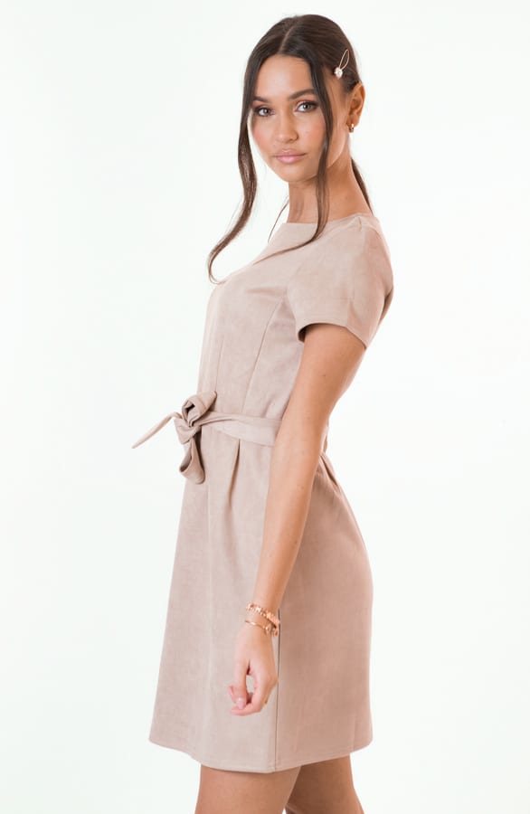 Margot Suede Jurk Taupe – shoparchief — foto 5