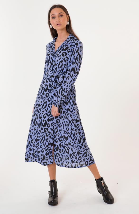 Maxi Jurk Panter Faye Lila – shoparchief — foto 2