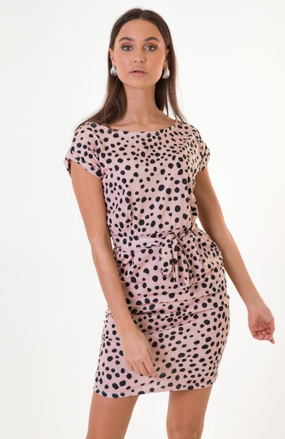 Noa Cheetah Strikjurk Roze – shoparchief — foto 2