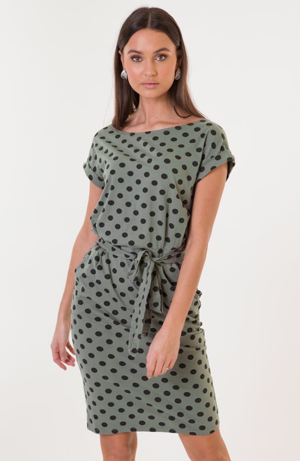 Noa Stippen Strikjurk Legergroen – shoparchief — foto 6