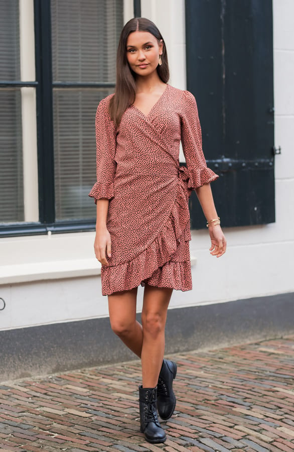 Overslag Jurk Hartjes Amelia Koraal – shoparchief — foto 2
