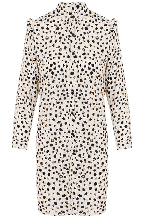 Print Jurk Rosalie Creme – shoparchief