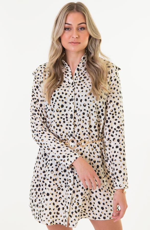 Print Jurk Rosalie Creme – shoparchief — foto 3