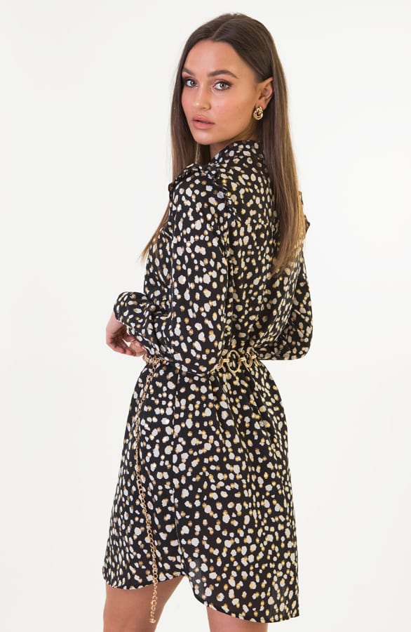 Print Jurk Rosalie Zwart – shoparchief — foto 5