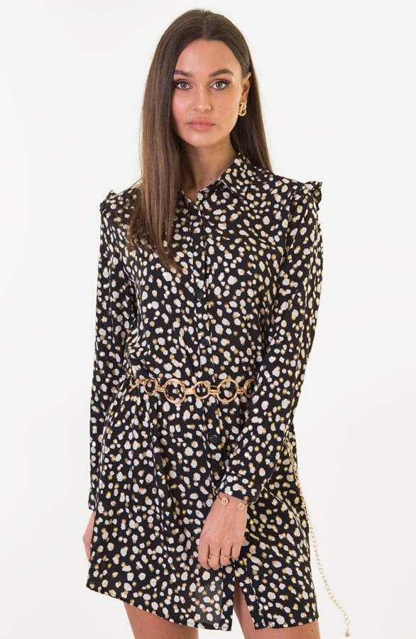 Print Jurk Rosalie Zwart – shoparchief — foto 4
