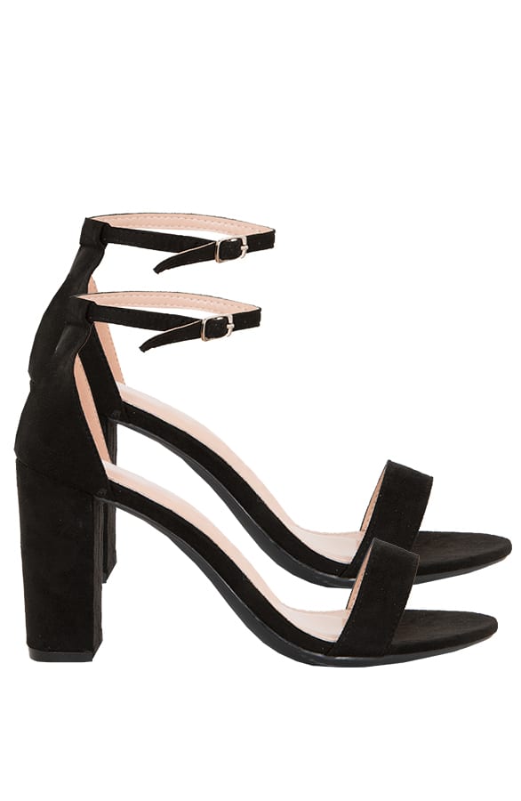 Suede Hakken Sara Zwart – shoparchief