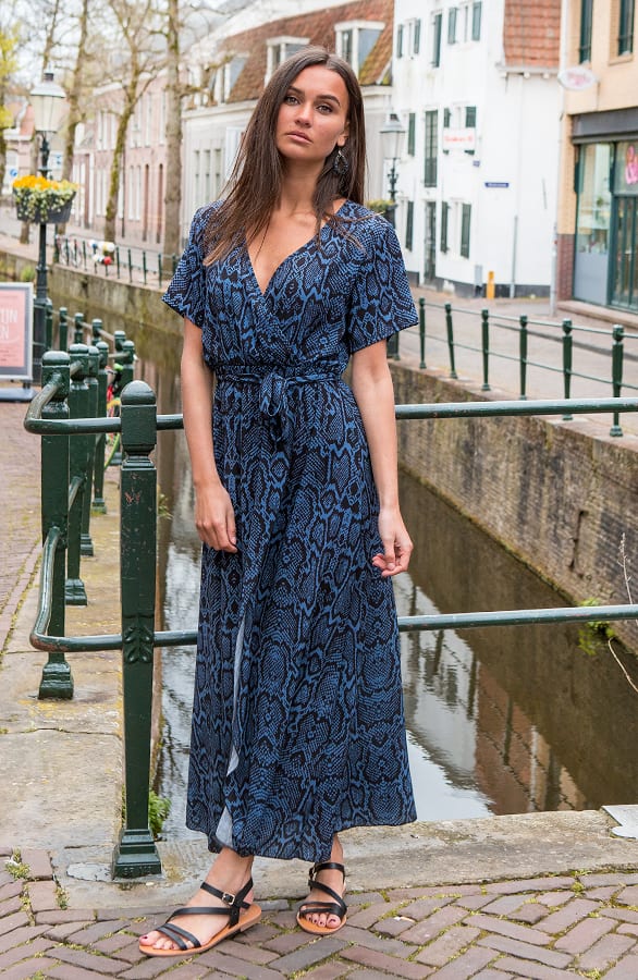 Chloe Snake Dress Blue – shoparchief — foto 4