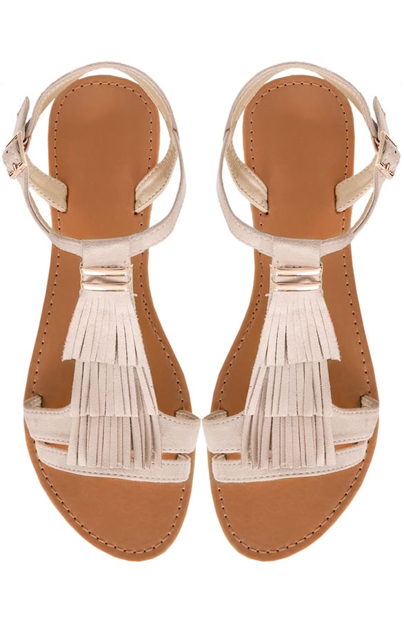 Fringe Sandalen Ilse Beige – shoparchief
