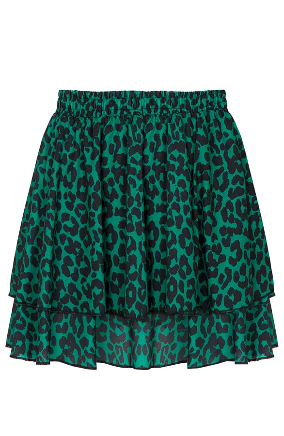 GREEN LEO LAYER SKIRT – shoparchief
