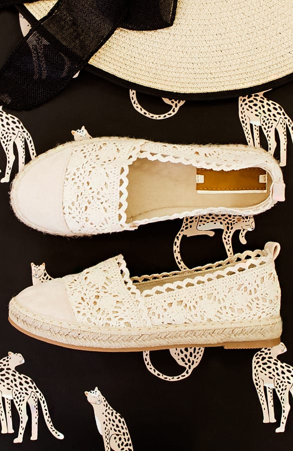 Kanten Espadrilles Silke Beige – shoparchief