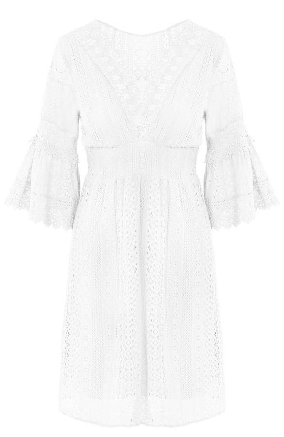 Kanten Jurk Lise Wit – shoparchief