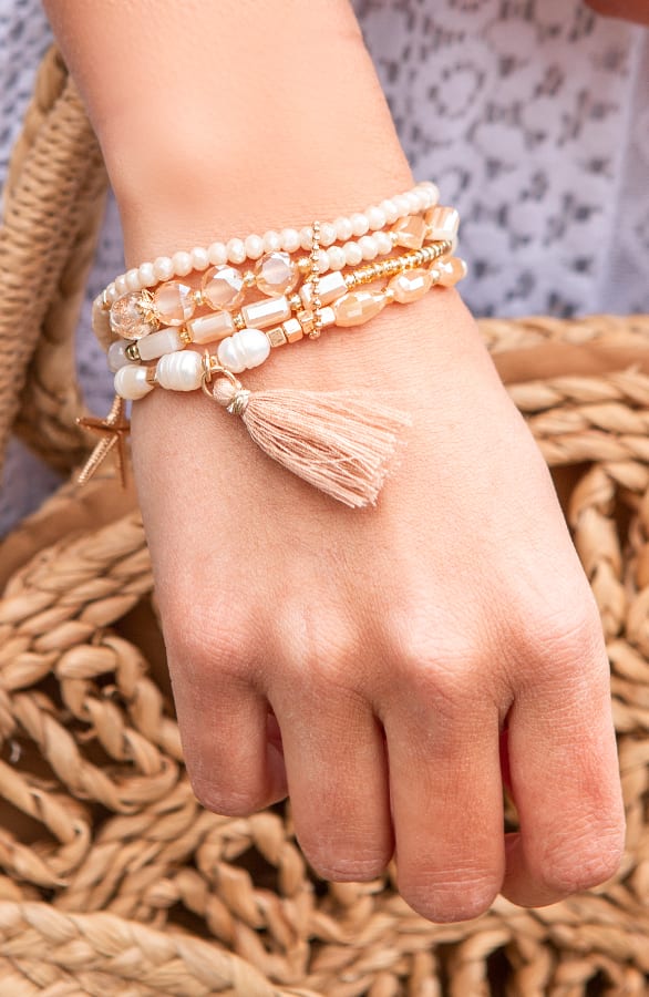 Kralen Armband Evianne Brons – shoparchief