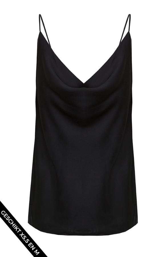 Lynn Waterfall Top Zwart – shoparchief