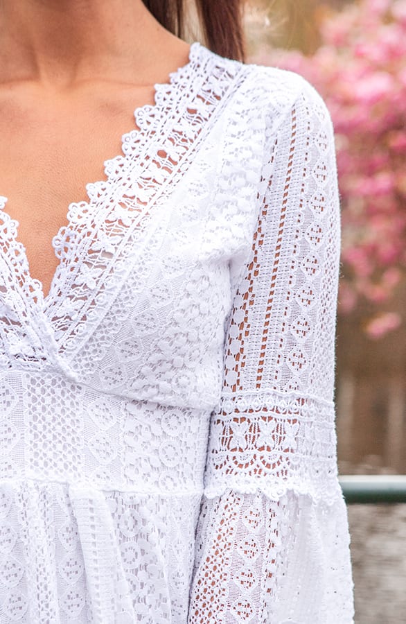 Maxi Kanten Jurk Lise Wit – shoparchief — foto 6