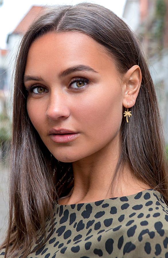 Palmboom Oorbellen Goud – shoparchief