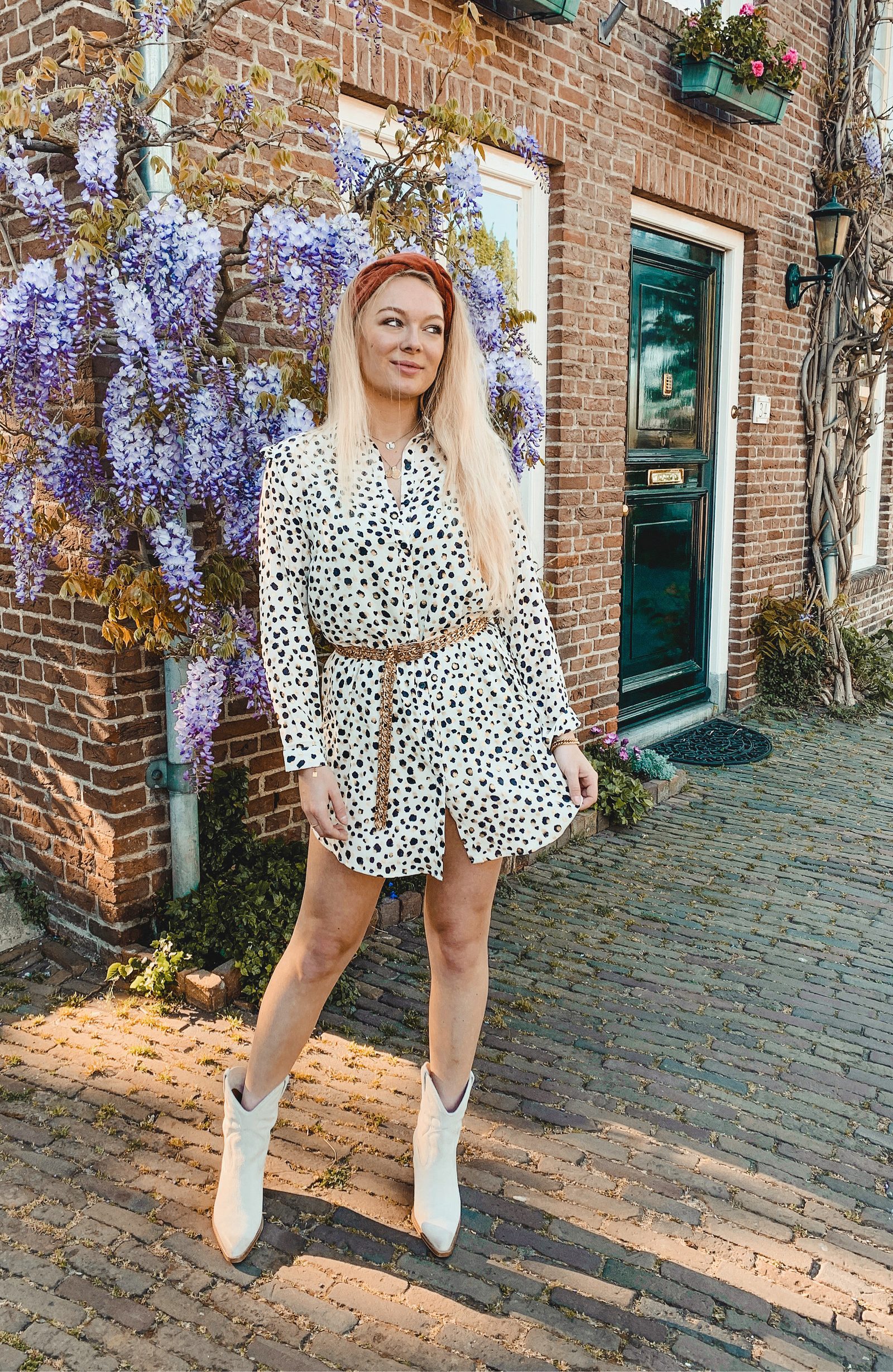 Print Jurk Rosalie Creme – shoparchief — foto 2