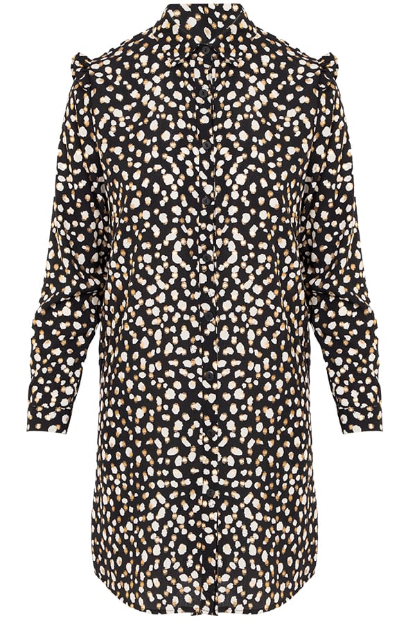 Print Jurk Rosalie Zwart – shoparchief