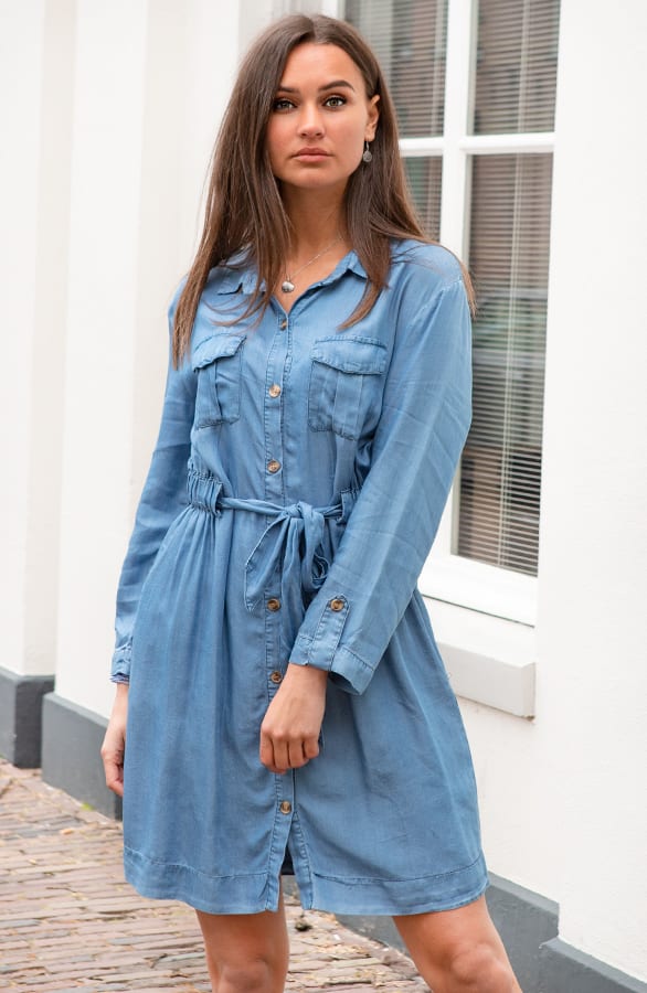Spijkerjurk Fleur Blauw – shoparchief — foto 5