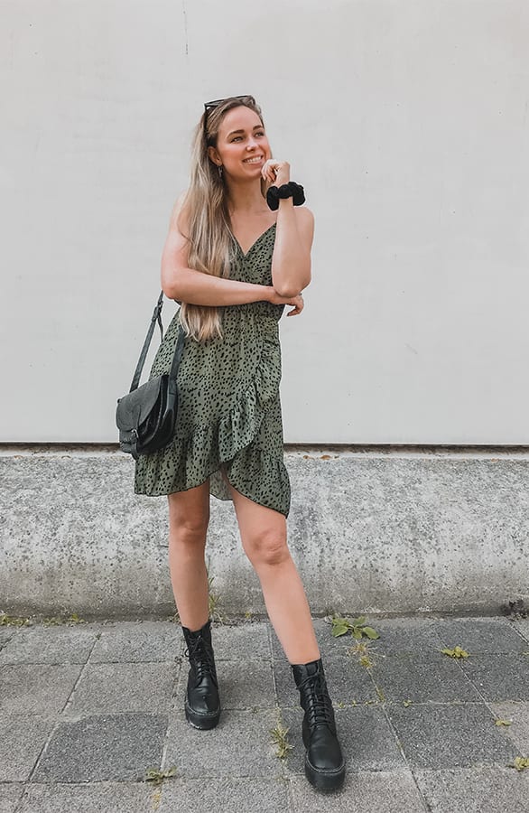 Evie Dress Khaki – shoparchief — foto 4
