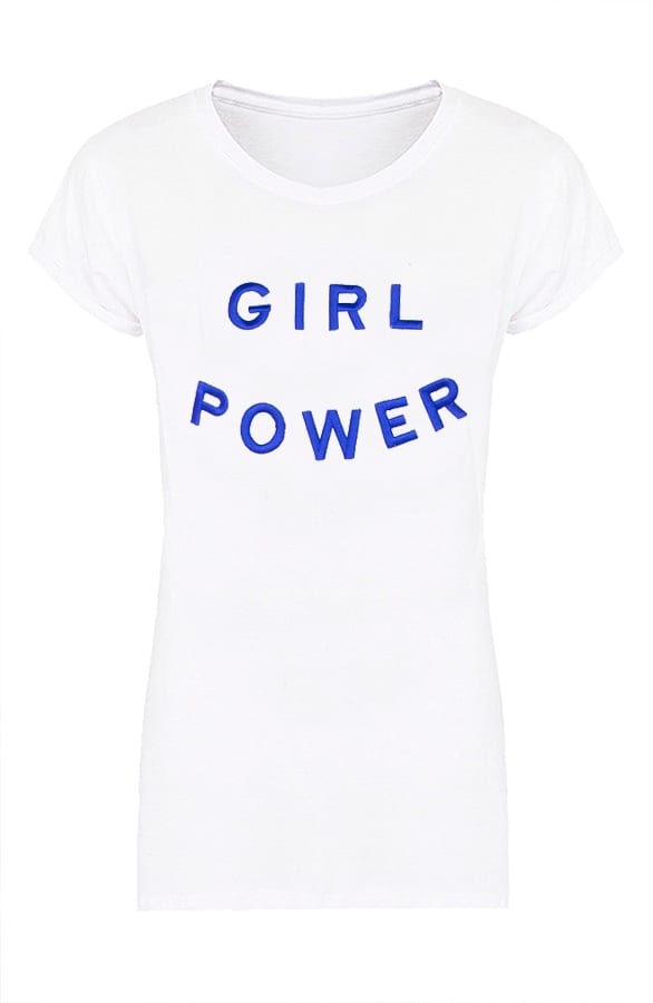 Girl Power Tee Wit Blauw – shoparchief