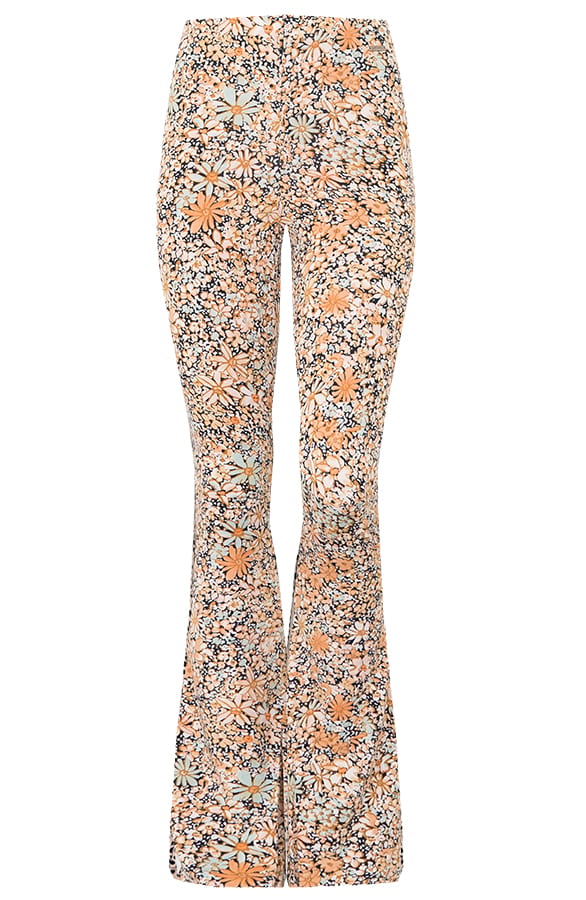 Janine Flared Broek Bloemen Creme – shoparchief