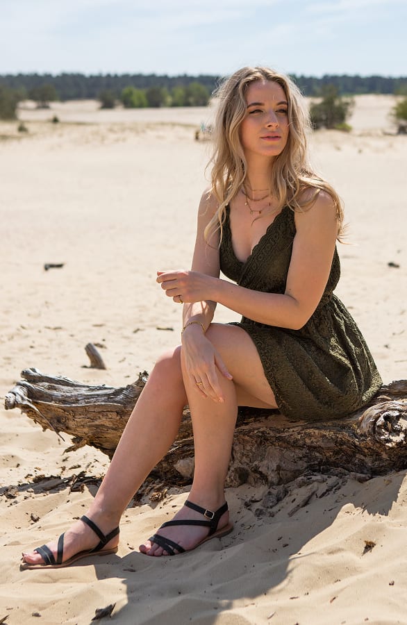 Jurk Met Kant Julie Army – shoparchief — foto 2