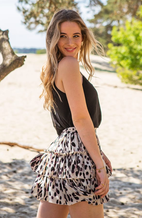 Leopard Rok Fenna Creme – shoparchief — foto 3