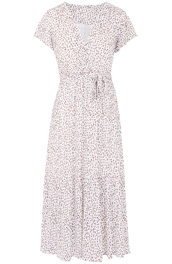 Midi Jurk Cheetah Robyn Beige – shoparchief