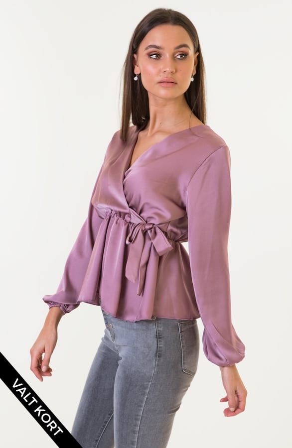 Blaire Satin Blouse Dust Roze – shoparchief