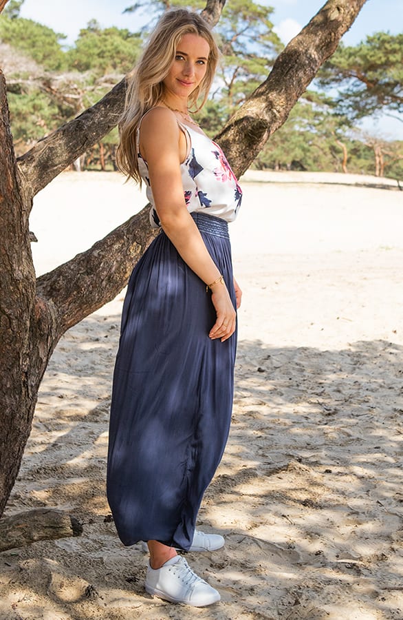 Clara Bloemen Top Blauw – shoparchief — foto 4