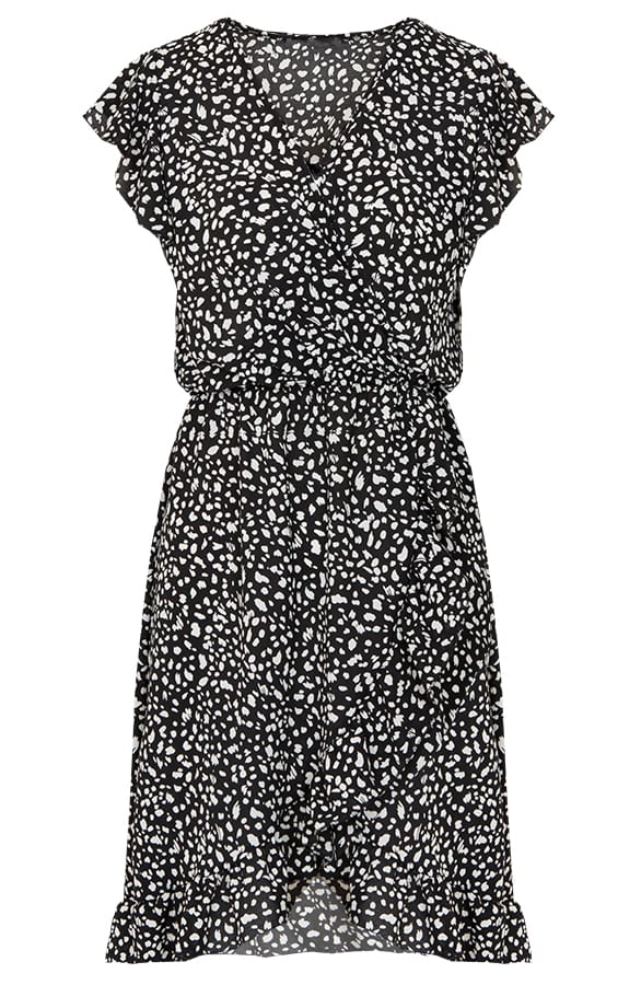 Cheetah Jurk Zara Zwart – shoparchief