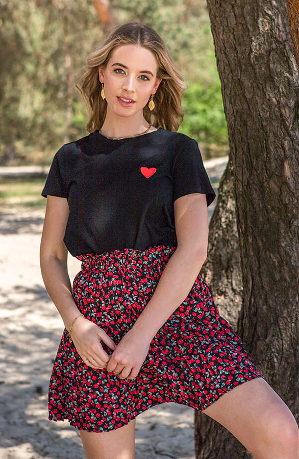 Heart Shirt Lucia Zwart – shoparchief — foto 2