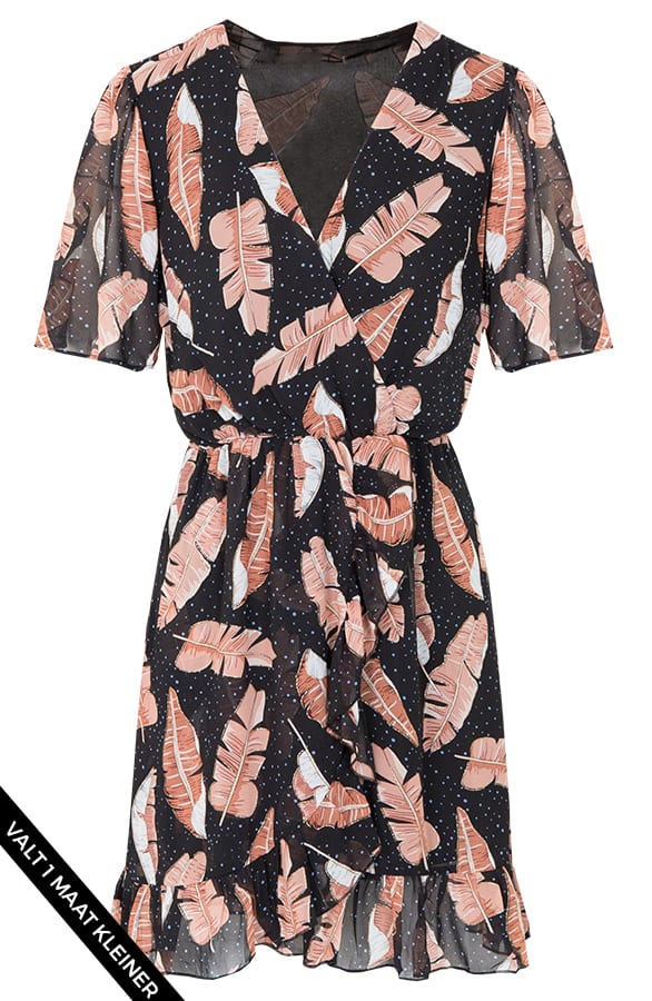 Jurk Leaves Sadie Zwart – shoparchief