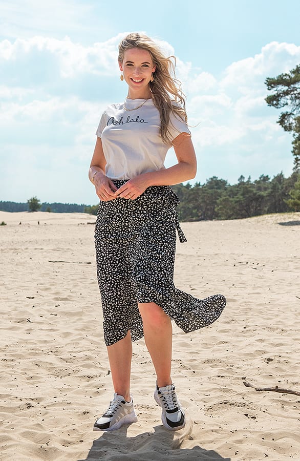 Midi Wikkelrok Cheetah Andrea Zwart – shoparchief — foto 2