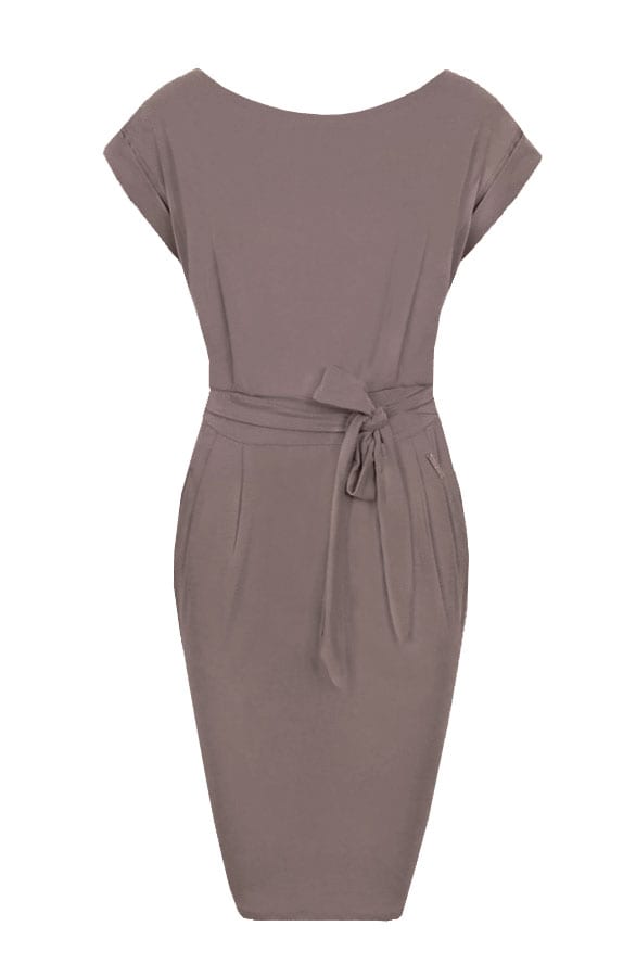 Noa Dress Taupe – casual jurkjes