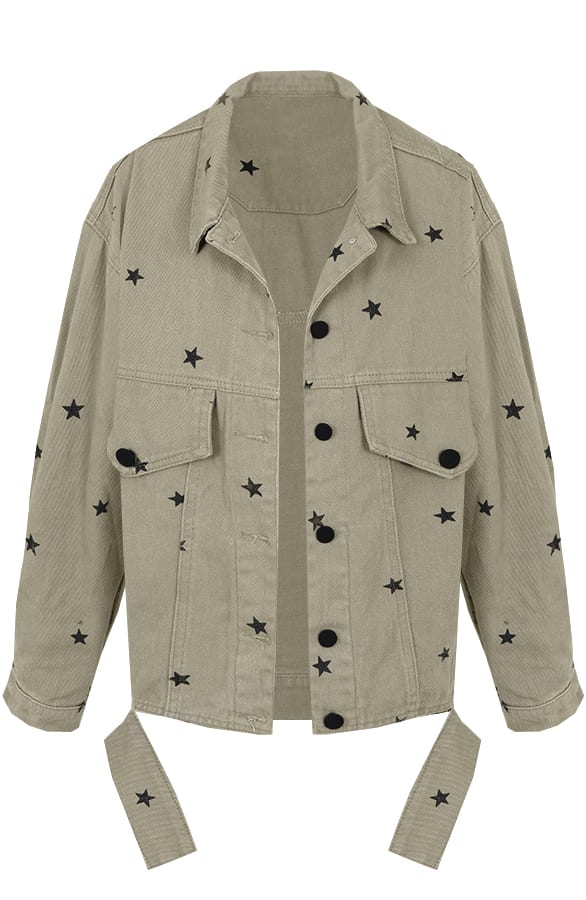 Tara Star Jacket Army – shoparchief