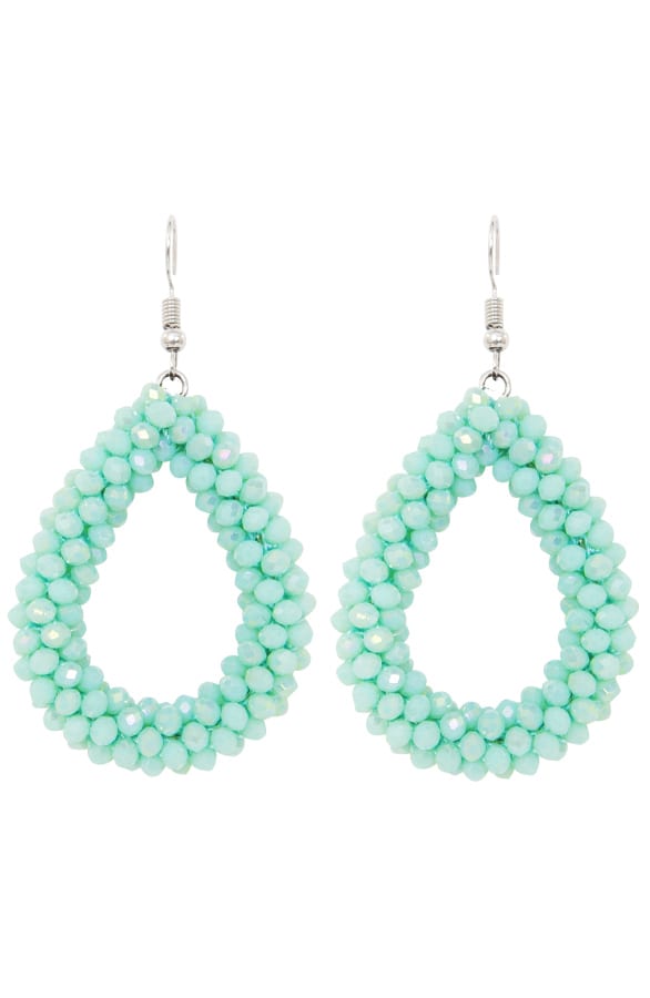 Bella Oval Earrings Mint – shoparchief