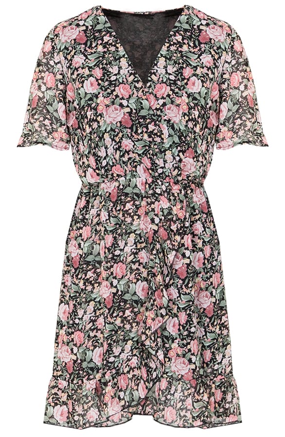 Bloemen Omslag Jurk Lauren – shoparchief